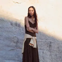 MANGO - Vestido Mujer Medio con Puntos