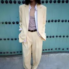 MANGO - Pantalón Recto Mujer Tiro medio
