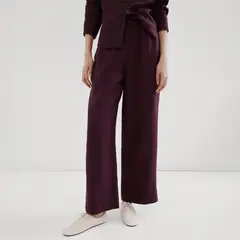 MANGO - Pantalón Recto Mujer Tiro medio de