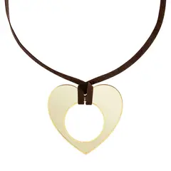 TOUS - Collar corazón de acero dorado