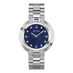 BULOVA - Reloj Mujer. Reloj Acero Inoxidable Plateado 96R225