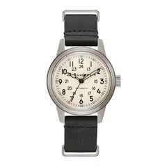 BULOVA - Reloj Hombre Hackear. Reloj Cuero Negro 96A246