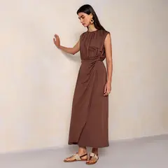 BASEMENT - Vestido Mujer Midi Casual