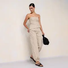 BASEMENT - Blusa Mujer Sin mangas de Algodón