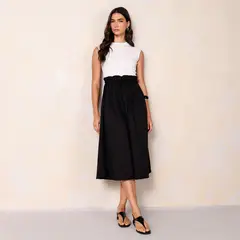 BASEMENT - Vestido Mujer Midi Casual