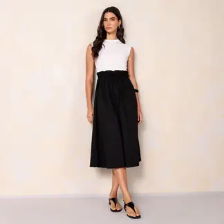 BASEMENT - Vestido Mujer Midi Casual