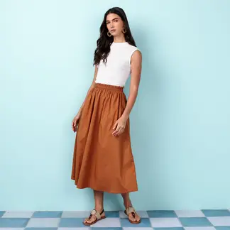 BASEMENT - Vestido Mujer Midi Casual
