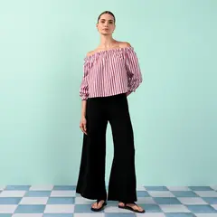 BASEMENT - Pantalón Wide leg Mujer