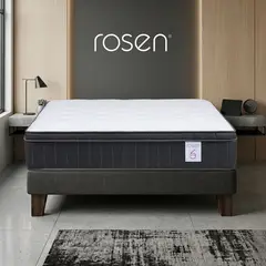 ROSEN - Colchon Queen Firme Resorte Pocket Colchon-New Sty Plus 6-160X190
