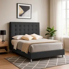 EKONOMODO COLOMBIA - Base y Espaldar Semidoble Luxury Gris plomo