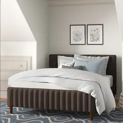 EKONOMODO COLOMBIA - Colchón 2 Pillow Con Cama + Sabanas King 200x200 Vitale En Madera Pino Con Tela Premium Salmon