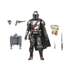 STAR WARS - Star Wars: Figura de acción The Black Series Mandalorian y Grogu 23.79 cm