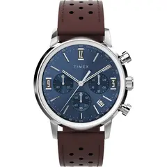 TIMEX - Relojes Hombre Marlin. Reloj Cuero Marrón TW2W10200VU