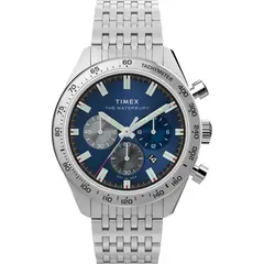 TIMEX - Relojes Hombre Waterbury. Reloj Acero Inoxidable Plateado TW2Y18500VU