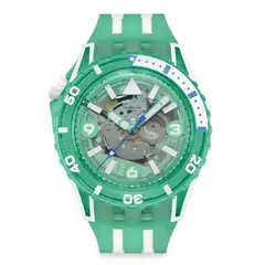 SWATCH - Relojes Unisex Medusae. Reloj Silicona Verde SSCU09L100