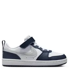 NIKE - Tenis Court Borough Low Recraft Bpv Niño con Velcro