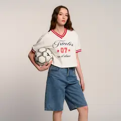 SYBILLA - Camiseta Colombia Mujer Manga corta