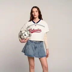 SYBILLA - Camiseta Colombia Mujer Manga corta