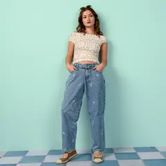 SYBILLA - Blusa Mujer Manga corta