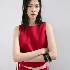 MANGO - Blusa Mujer Sin mangas
