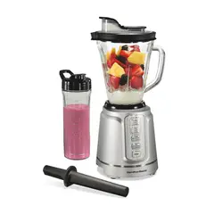 HAMILTON BEACH - Licuadora PowerBlend Duo 54505J con vaso personal para llevar. 12 funciones 825 watts de potencia