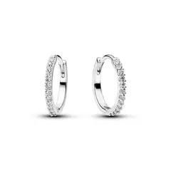 PANDORA - Aretes De Aro Mini Onda Plata Esterlina