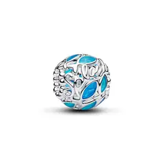 PANDORA - Charm Calado Pez Nadando Plata Esterlina