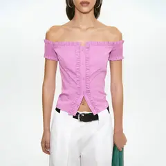 MANGO - Top Mujer Sin mangas de Algodón