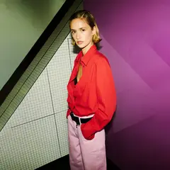 MANGO - Jean Mujer Tiro alto Denim de Algodón