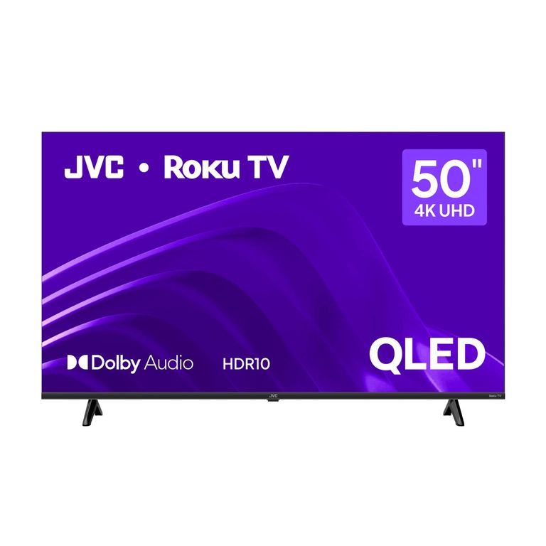 JVC Televisor 50 pulgadas inch DVBT QLED UHD Roku TV