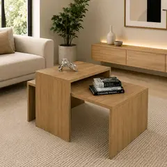 DKO DESIGN - Set x 2 Mesas Frida Macula 35x100x40 Madera