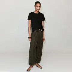 MANGO - Camiseta Mujer Manga corta de Algodón