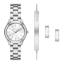 MICHAEL KORS - Reloj Mujer Slim Runway. Reloj Acero Inoxidable Plateado MK7563SET