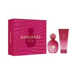 BANDERAS - Set Perfume Mujer The Icon Woman Incluye Eau de parfum 100ml + Body Lotion 75ml