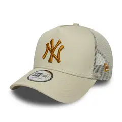 NEW ERA - Gorra New York Yankees League Essential 9FORTY A-Frame Trucker Ajustable Beige