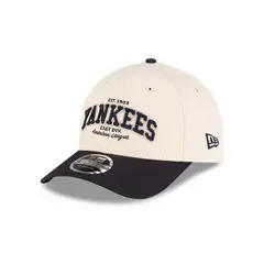 NEW ERA - Gorra New York Yankees MLB Wordmark 9FORTY M-Crown Ajustable Beige