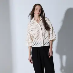 APOLOGY - Camisa Mujer Manga larga de Algodón