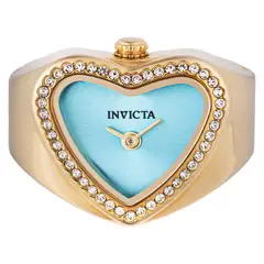 INVICTA - Reloj Mujer Mini Ring Watch . Reloj Acero inoxidable Dorado