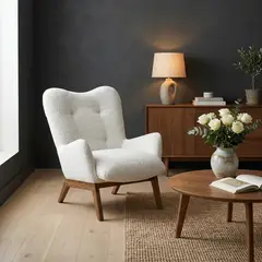 HOGAR VENECIA - Poltrona Veneto 73X85X89 Tapizada En Tela Acolchada