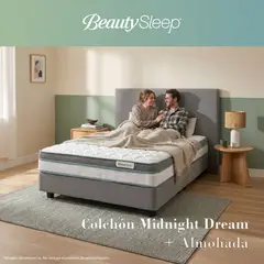 BEAUTYSLEEP - Colchón Semidoble Midnight Dream + Almohada