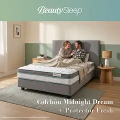 BEAUTYSLEEP - Colchón Doble Midnight Dream + Protector