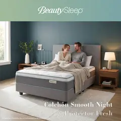 BEAUTYSLEEP - Colchón Queen Smooth Night + Protector