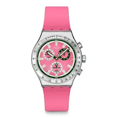 SWATCH - Relojes Unisex Berry Reflective. Reloj Silicona Rosado YVS538