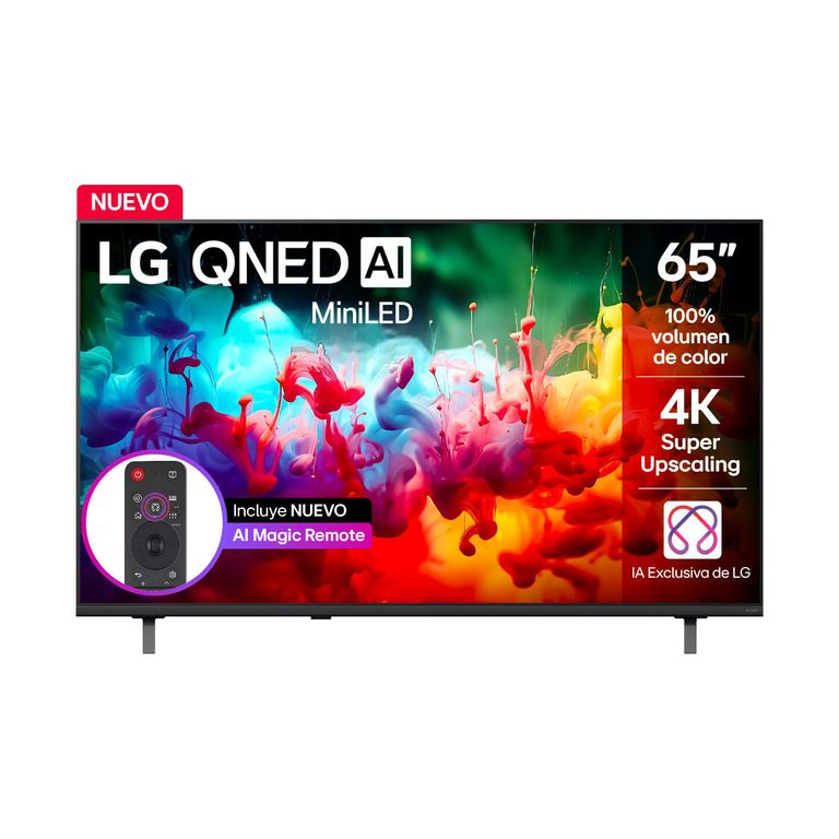 Televisor 65 pulgadas|4K UHD QNED Mini LED|65QNED65BSA|Incluye AI Magic Remote