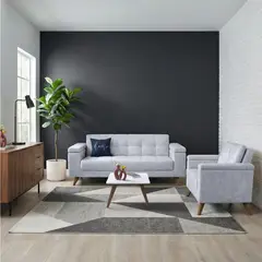 HOGAR VENECIA - Set De Sala Con Sofa Cama Masaya Mas Poltrona Catar Y Mesa De Centro Taniz