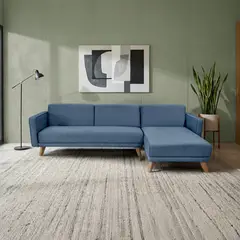 HOGAR VENECIA - Sofa Cama en L Cambril 265x160x76 Izquierdo