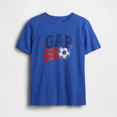 GAP - Camiseta Para Niño Con Logo Manga Corta De Algodón