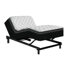 PULLMAN - Colchón Sencillo Deluxe 100 Eléctrico Pocket con Masaje y Luz LED 117x197 cm