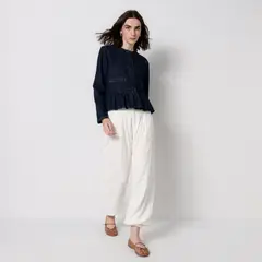 EUGENIA FERNANDEZ X FALABELLA - Chaqueta Mujer Liso Regular fit de Algodón Eugenia Fernández x Falabella