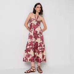 EUGENIA FERNANDEZ X FALABELLA - Vestido Mujer Largo Casual de Algodón Eugenia Fernández x Falabella